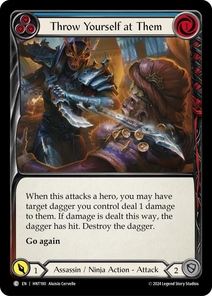 Throw Yourself at Them (Blue) [The Hunted] - Flesh And Blood Single