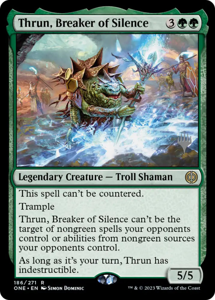 Thrun Breaker of Silence (Promo Pack) [Phyrexia: All Will Be One Promos] - MTG Single