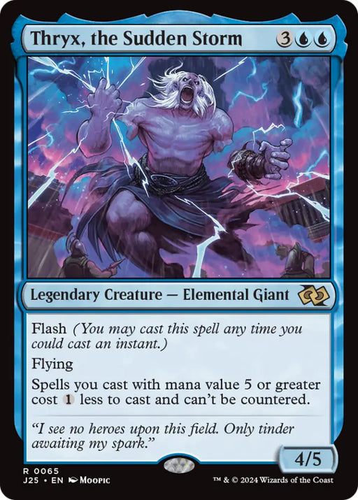 Thryx the Sudden Storm (Anime) [Foundations Jumpstart] - MTG Single