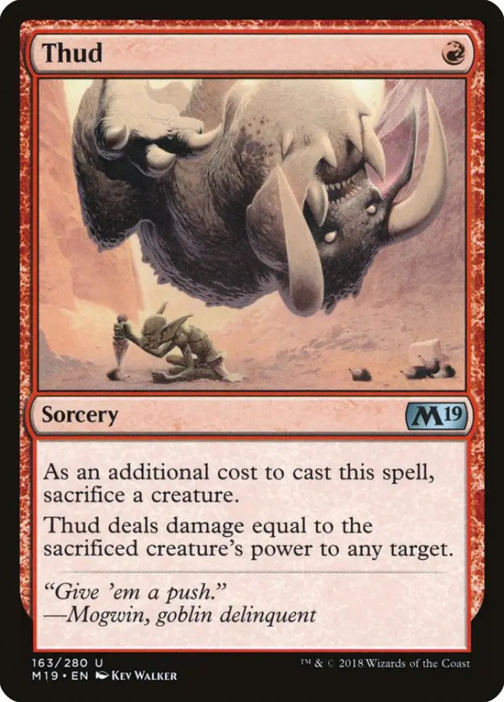 Thud [Core Set 2019] - MTG Single