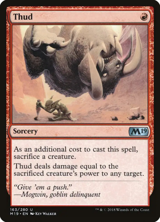 Thud [Core Set 2019] - MTG Single