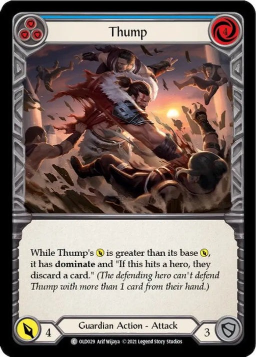 Thump (Blue) [Tales of Aria Blitz Deck] 1st Edition Normal - Flesh And Blood Single