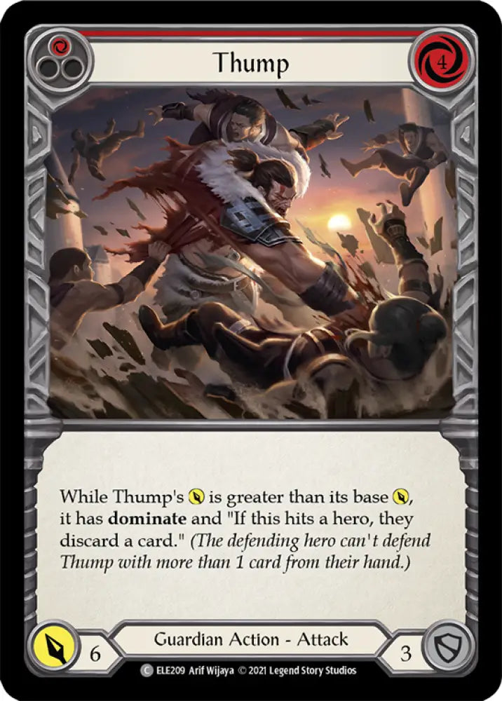 Thump (Red) [Tales of Aria 1st Edition] 1st Edition Rainbow Foil - Flesh And Blood Single