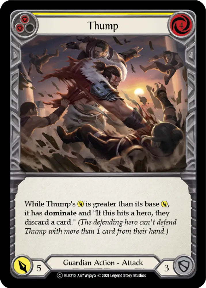 Thump (Yellow) [Tales of Aria Unlimited] Unlimited Rainbow Foil - Flesh And Blood Single