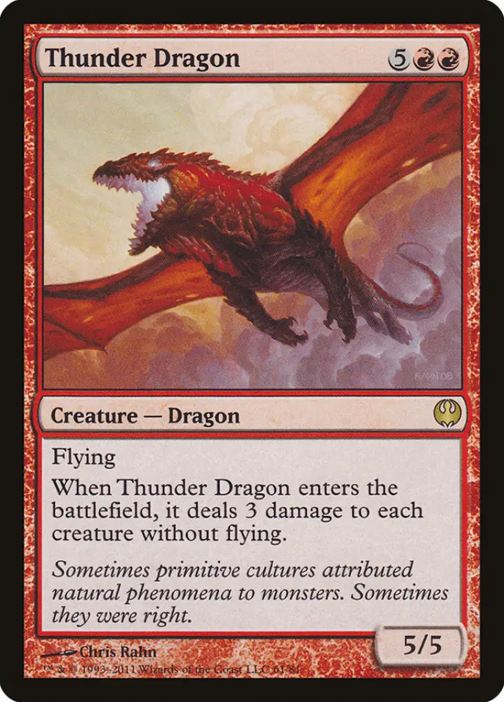 Thunder Dragon [Duel Decks: Knights vs. Dragons] - MTG Single