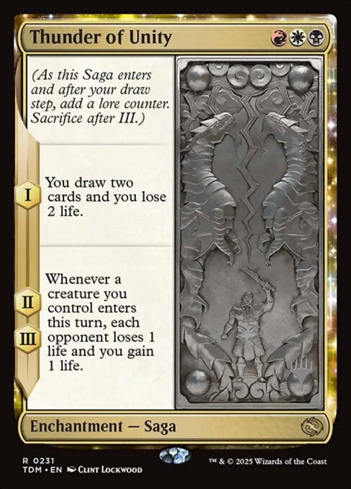 Thunder of Unity (231p) [Tarkir: Dragonstorm Promos]