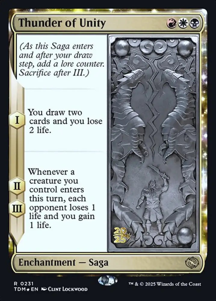Thunder of Unity (231s) [Tarkir: Dragonstorm Promos]