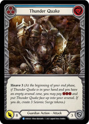 Thunder Quake (Blue) [Everfest] 1st Edition Rainbow Foil - Flesh And Blood Single