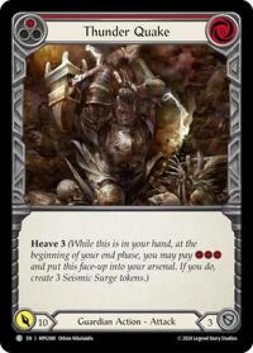 Thunder Quake (Red) (MPG088) [Mastery Pack Guardian]