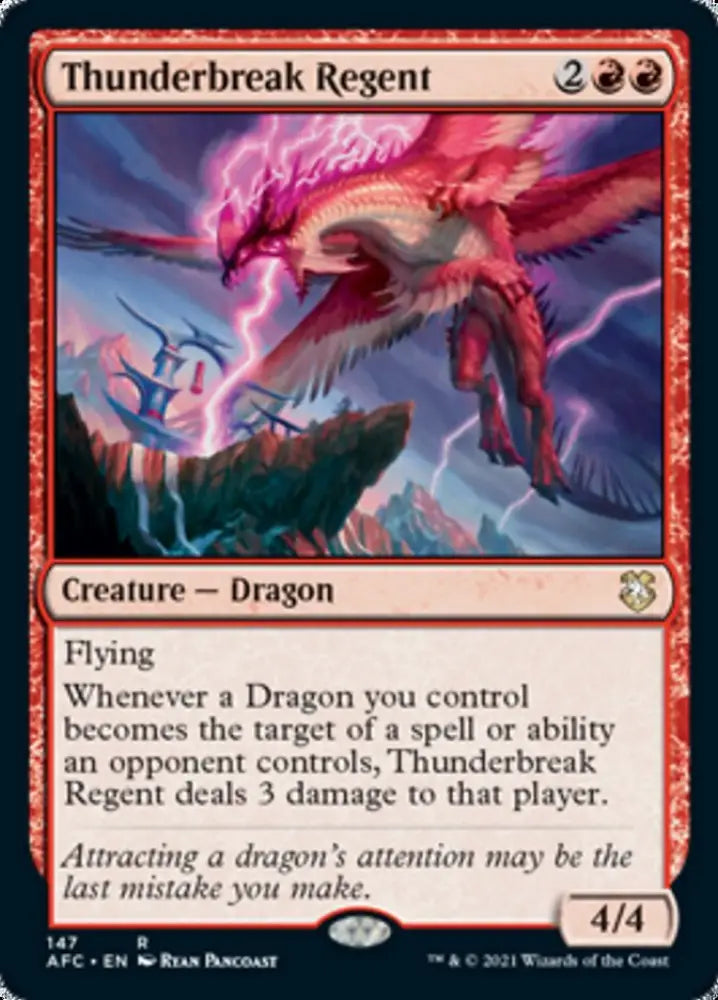 Thunderbreak Regent [Dungeons & Dragons: Adventures in the Forgotten Realms Commander] - MTG Single