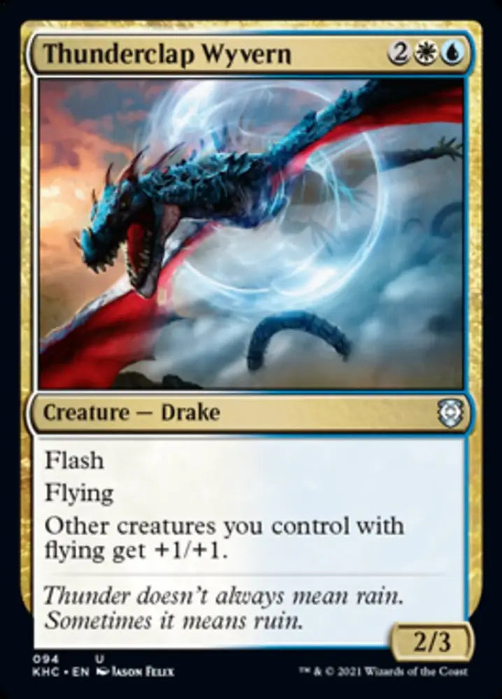 Thunderclap Wyvern [Kaldheim Commander] - MTG Single