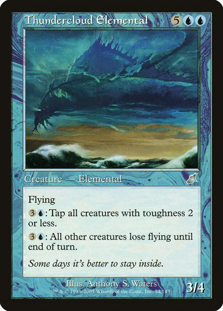 Thundercloud Elemental [Scourge] - MTG Single