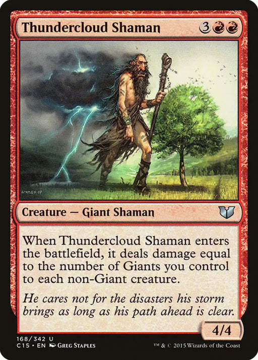 Thundercloud Shaman [Commander 2015] - MTG Single