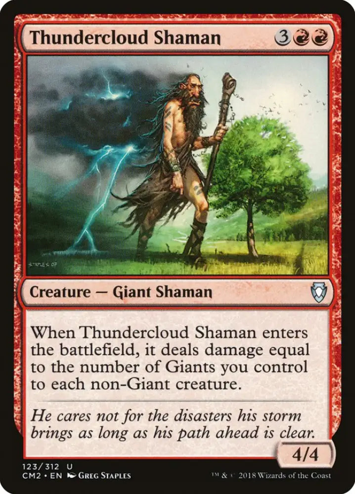 Thundercloud Shaman [Commander Anthology Volume II] - MTG Single