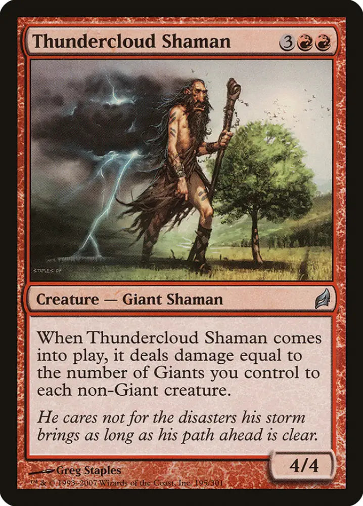 Thundercloud Shaman [Lorwyn] - MTG Single
