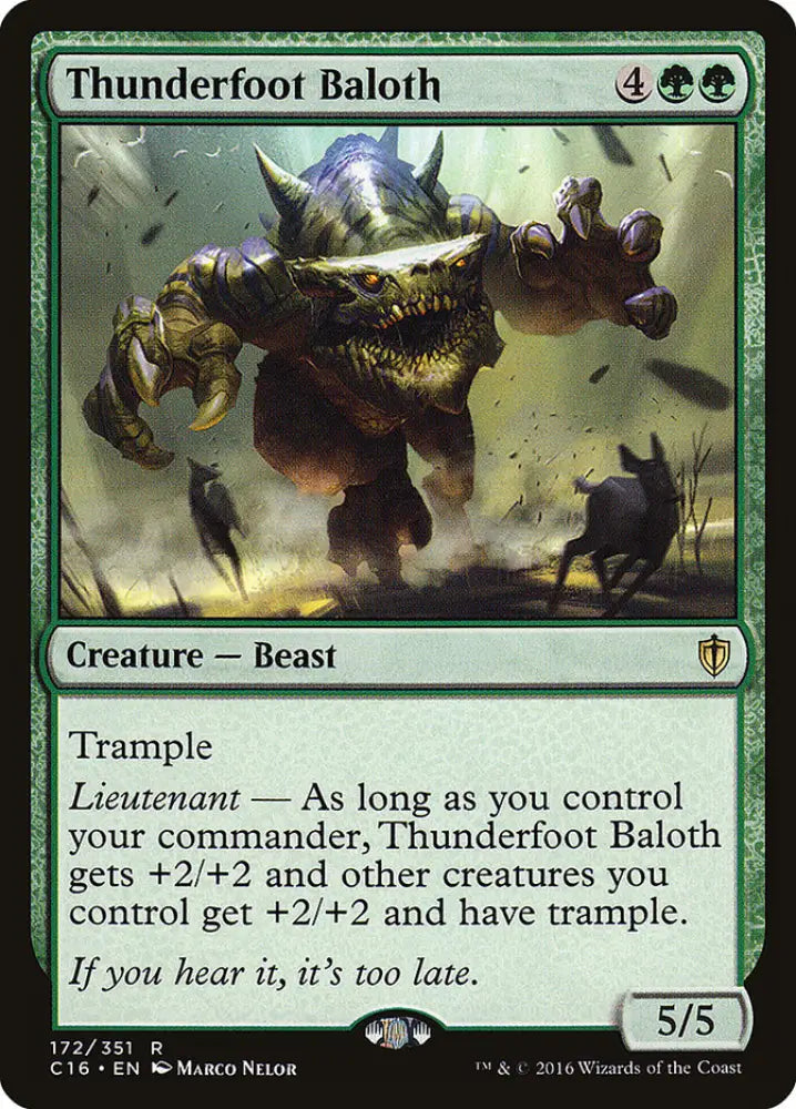 Thunderfoot Baloth [Commander 2016] - MTG Single