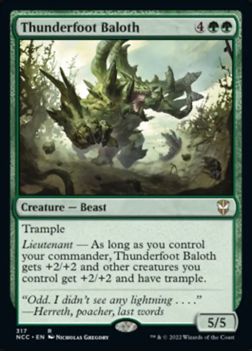 Thunderfoot Baloth [Streets of New Capenna Commander] - MTG Single