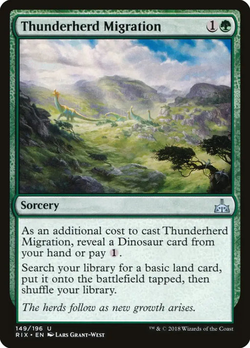 Thunderherd Migration [Rivals of Ixalan] - MTG Single