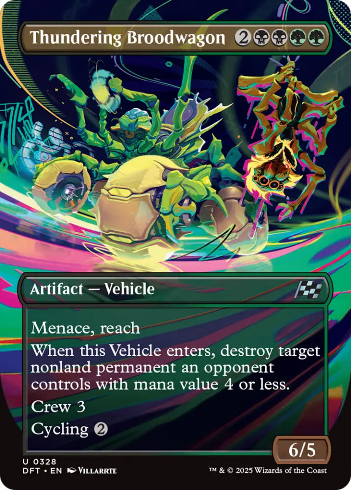 Thundering Broodwagon (Borderless) [Aetherdrift] - MTG Single