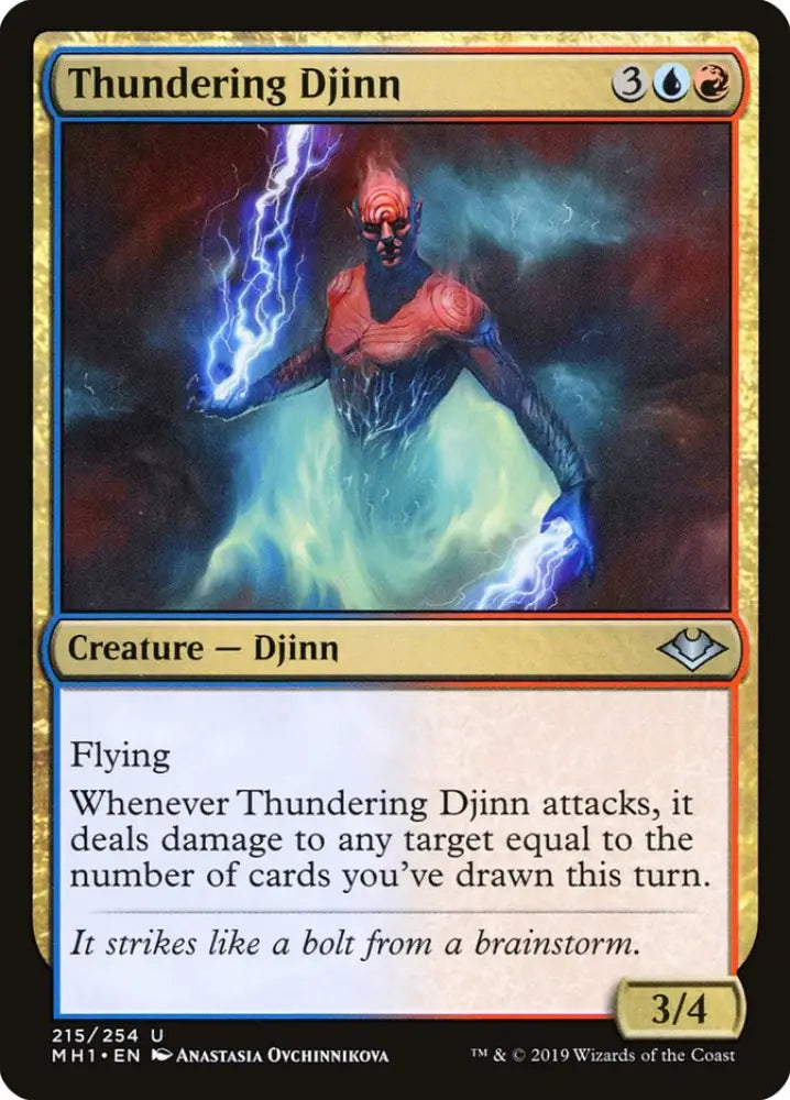 Thundering Djinn [Modern Horizons] - MTG Single