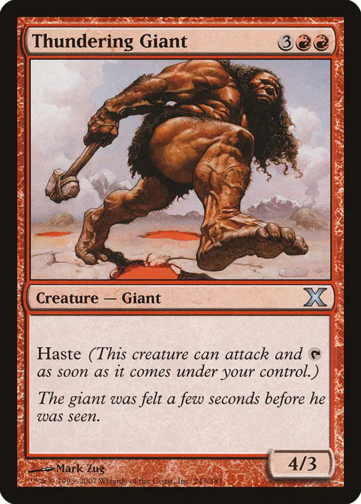 Thundering Giant [Tenth Edition] - MTG Single