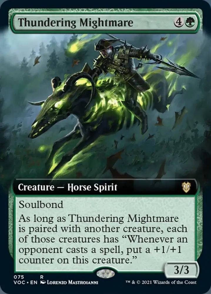 Thundering Mightmare (Extended Art) [Innistrad: Crimson Vow Commander] - MTG Single