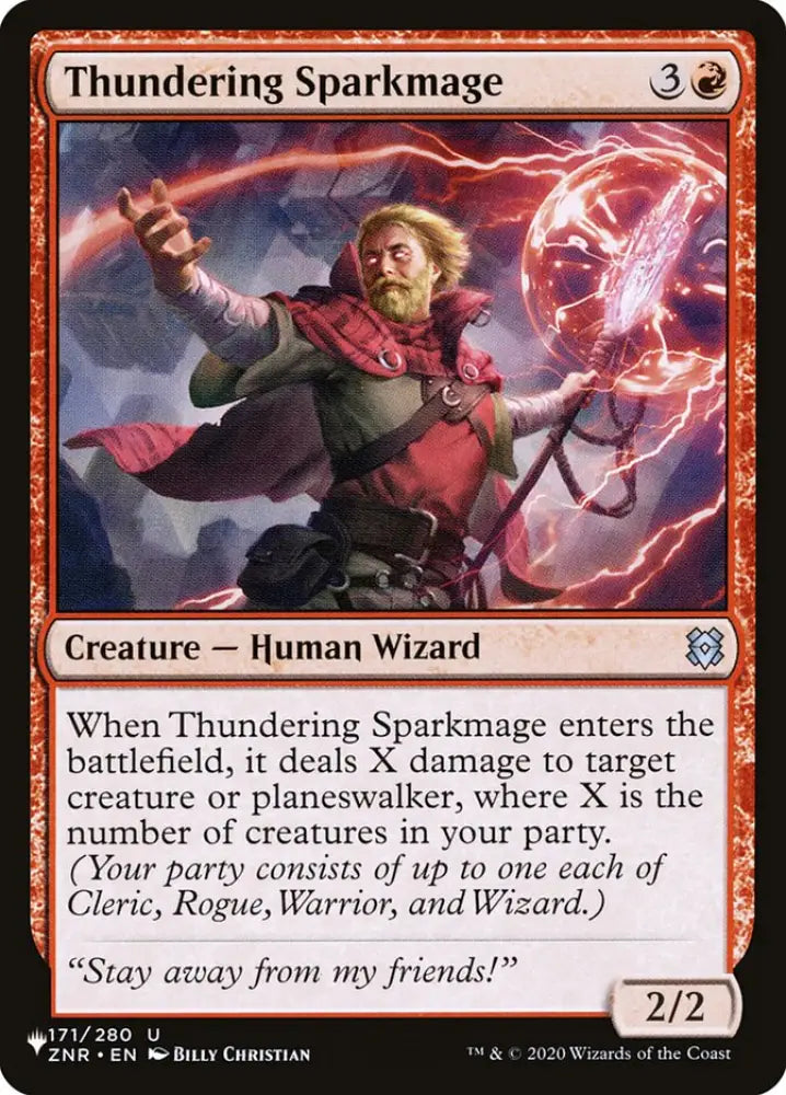 Thundering Sparkmage [The List] - MTG Single