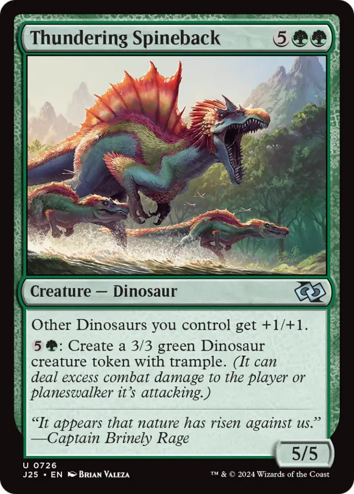 Thundering Spineback [Foundations Jumpstart] - MTG Single