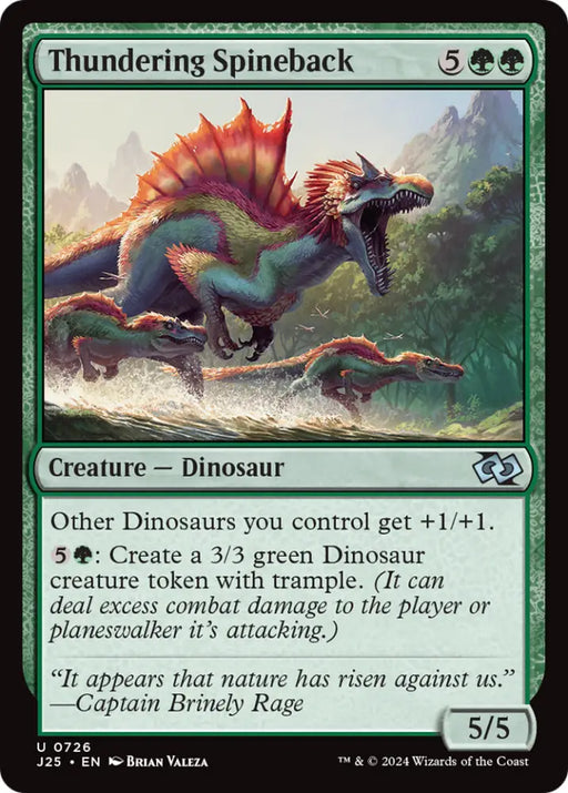 Thundering Spineback [Foundations Jumpstart] - MTG Single