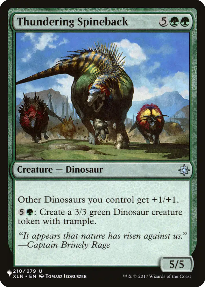 Thundering Spineback [The List] - MTG Single