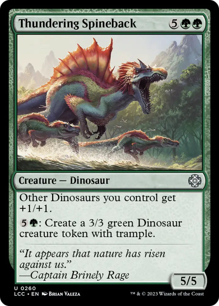 Thundering Spineback [The Lost Caverns of Ixalan Commander] - MTG Single