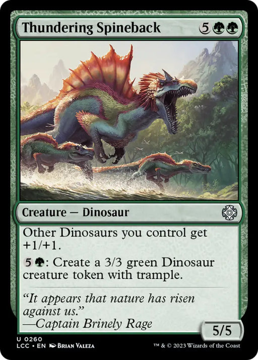 Thundering Spineback [The Lost Caverns of Ixalan Commander] - MTG Single