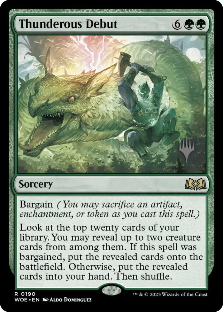Thunderous Debut (Promo Pack) [Wilds of Eldraine Promos] - MTG Single