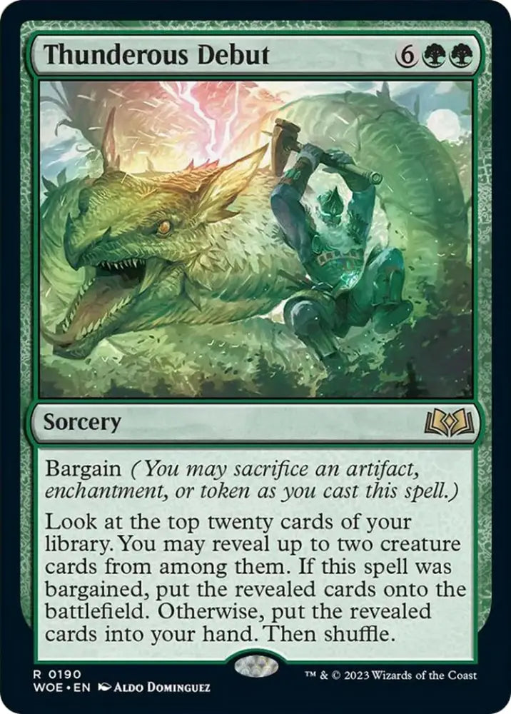 Thunderous Debut [Wilds of Eldraine] - MTG Single