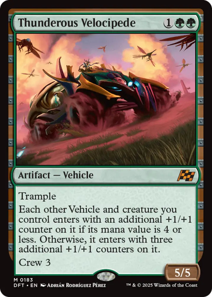 Thunderous Velocipede [Aetherdrift] - MTG Single