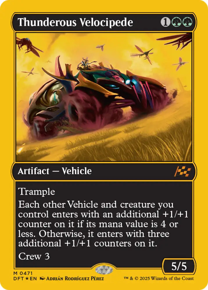 Thunderous Velocipede (First-Place Foil) [Aetherdrift] - MTG Single