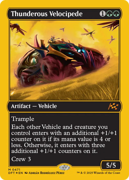 Thunderous Velocipede (First-Place Foil) [Aetherdrift] - MTG Single