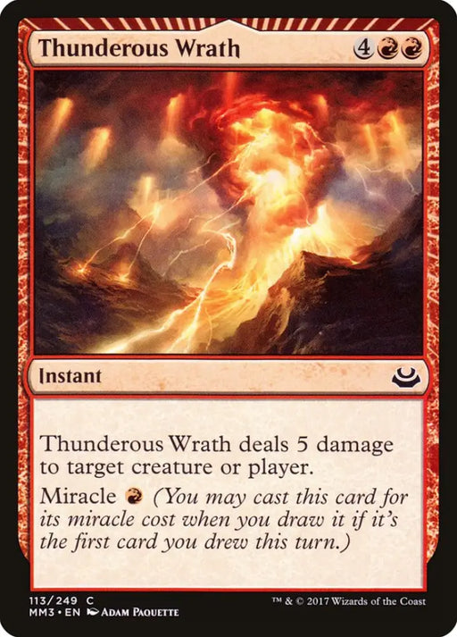 Thunderous Wrath [Modern Masters 2017] - MTG Single