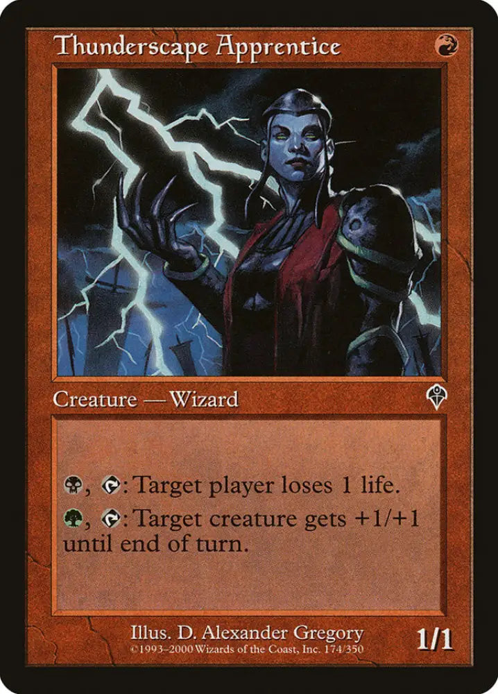 Thunderscape Apprentice [Invasion] - MTG Single