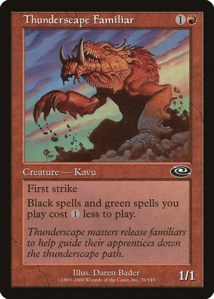 Thunderscape Familiar [Planeshift] - MTG Single