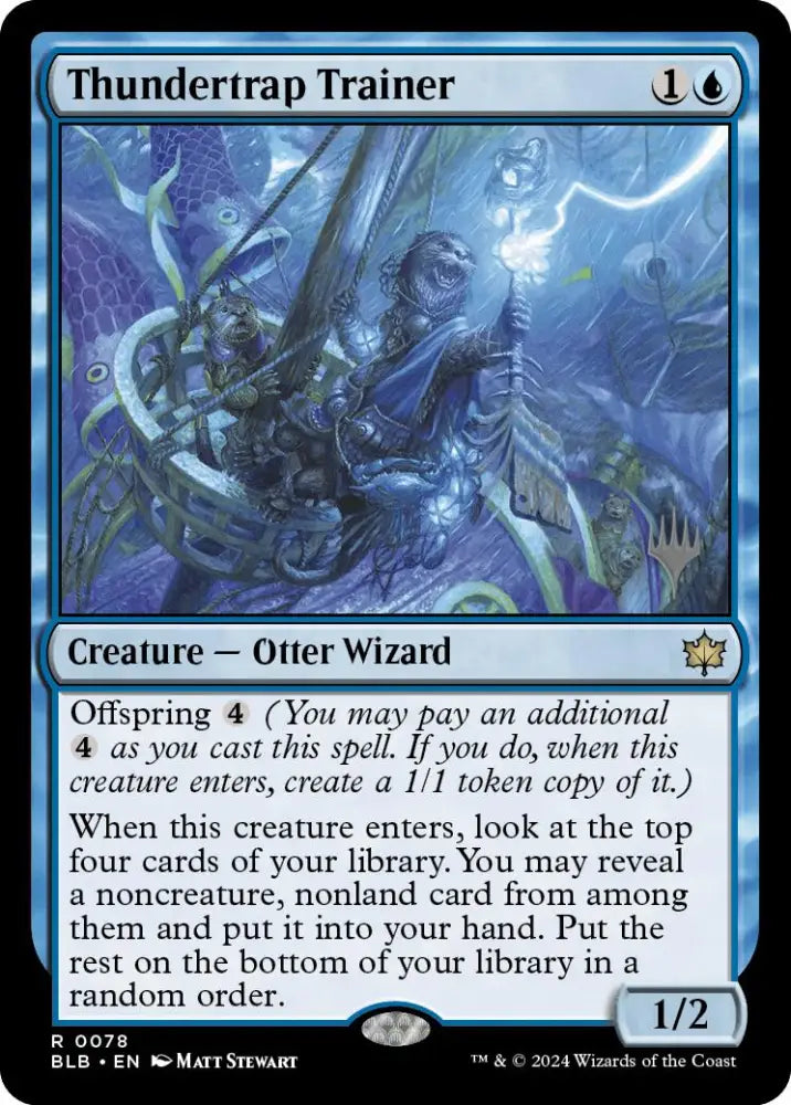 Thundertrap Trainer (Promo Pack) [Bloomburrow Promos] - MTG Single