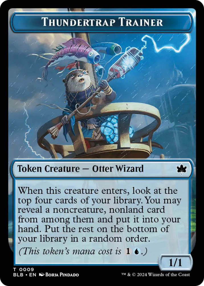 Thundertrap Trainer Token [Bloomburrow Tokens] - MTG Single