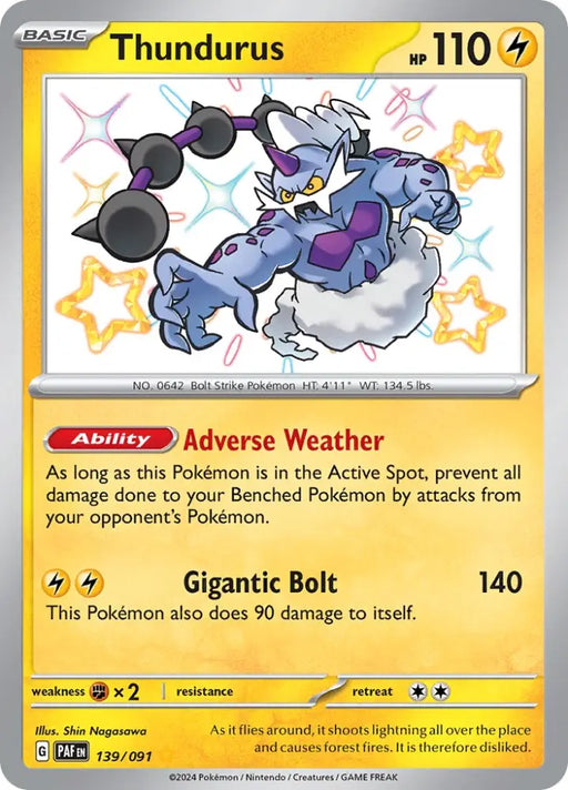 Thundurus (139/091) [Scarlet & Violet: Paldean Fates] - Pokemon Single