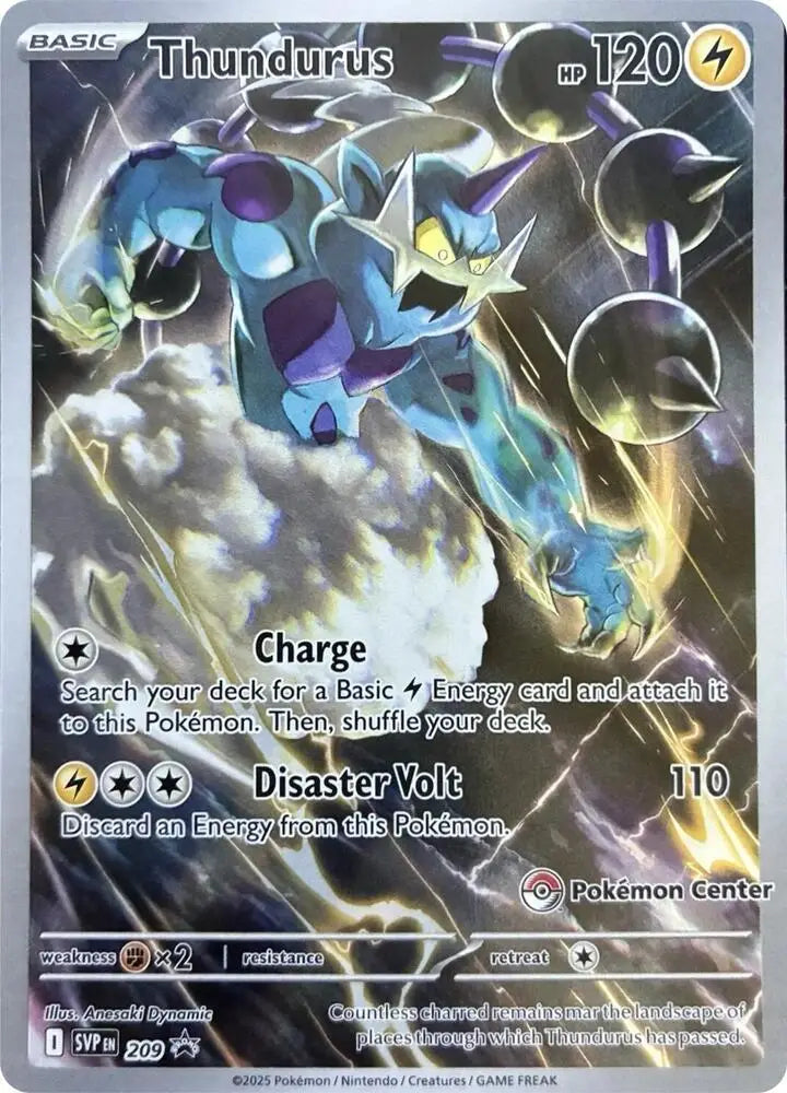 Thundurus - 209 (Pokemon Center Exclusive) [SV Scarlet and Violet Promo Cards]