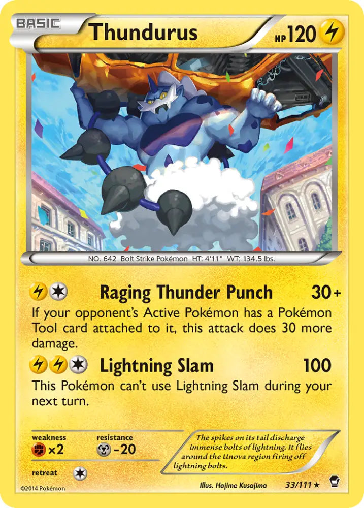 Thundurus (33/111) [XY: Furious Fists] - Pokemon Single