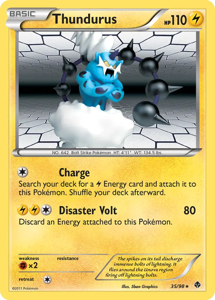Thundurus (35/98) [Black & White: Emerging Powers] - Pokemon Single