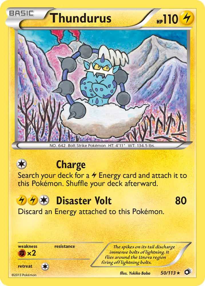 Thundurus (50/113) (Theme Deck Exclusive) [Black & White: Legendary Treasures] - Pokemon Single