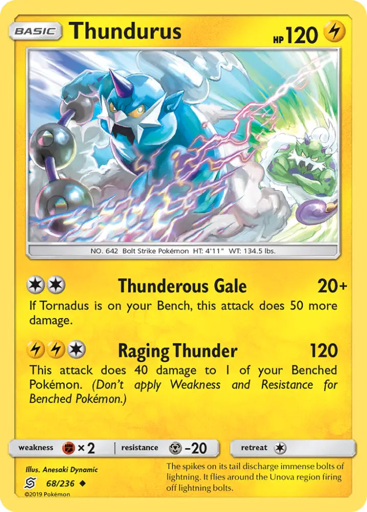 Thundurus (68/236) [Sun & Moon: Unified Minds] - Pokemon Single