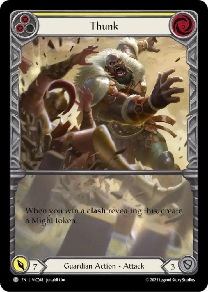 Thunk (Yellow) [Heavy Hitters] (Victor Blitz Deck) - Flesh And Blood Single
