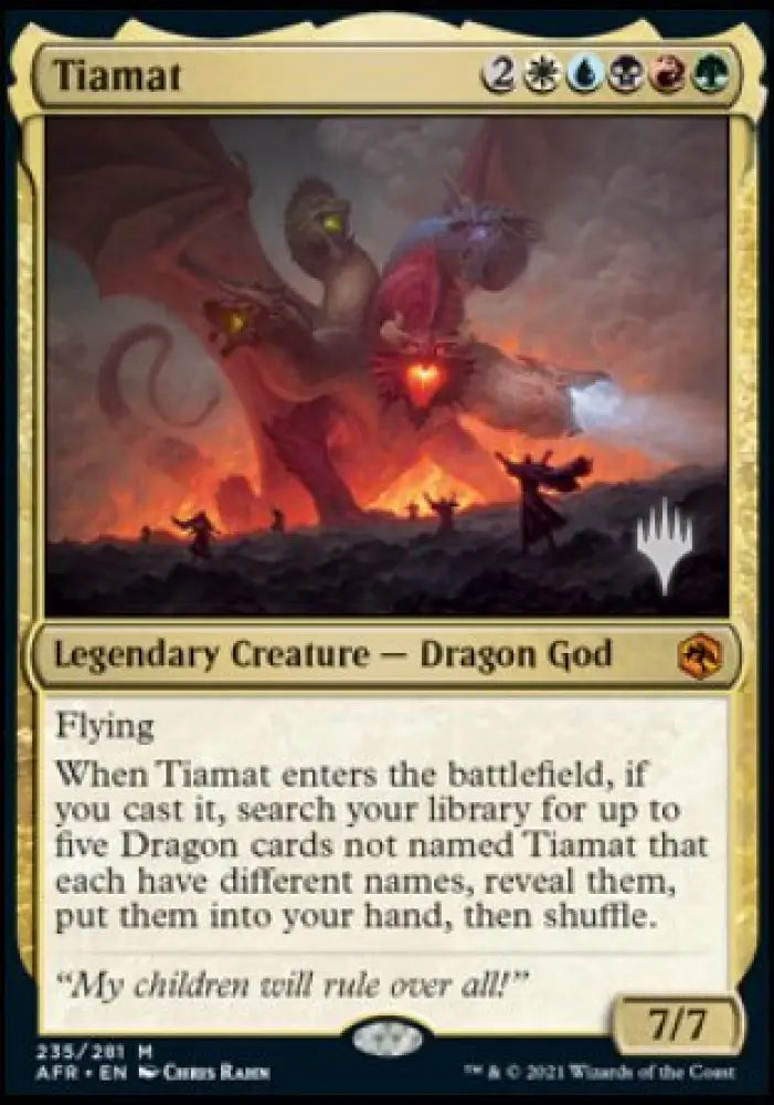 Tiamat (Promo Pack) [Dungeons & Dragons: Adventures in the Forgotten Realms Promos] - MTG Single